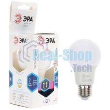 Лампа светодиодная ЭРА STD LED A60-11W-840-E27 11 Вт груша нейтральный белый свет