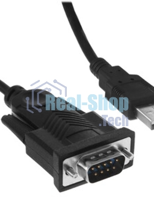 Конвертер USB->SERIAL Cablexpert UAS-DB9M-02 AM/DB9M, 1,5 м, PL2303TA, WinXP-Win8, черный, пакет