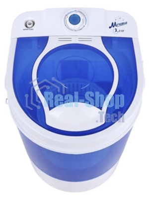 Стиральная машина Мечта WMS S303UT01 бело-синяя, загрузка вертикальная 3кг, 300 об/мин., класс: A+
