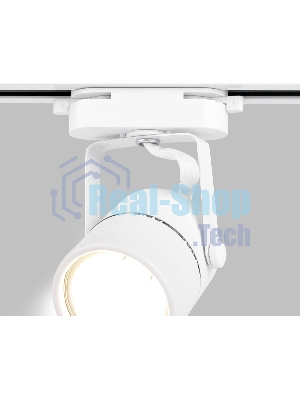 Трековый однофазный светильник со сменной лампой Ambrella light GL5101 WH белый GU10 max 12W