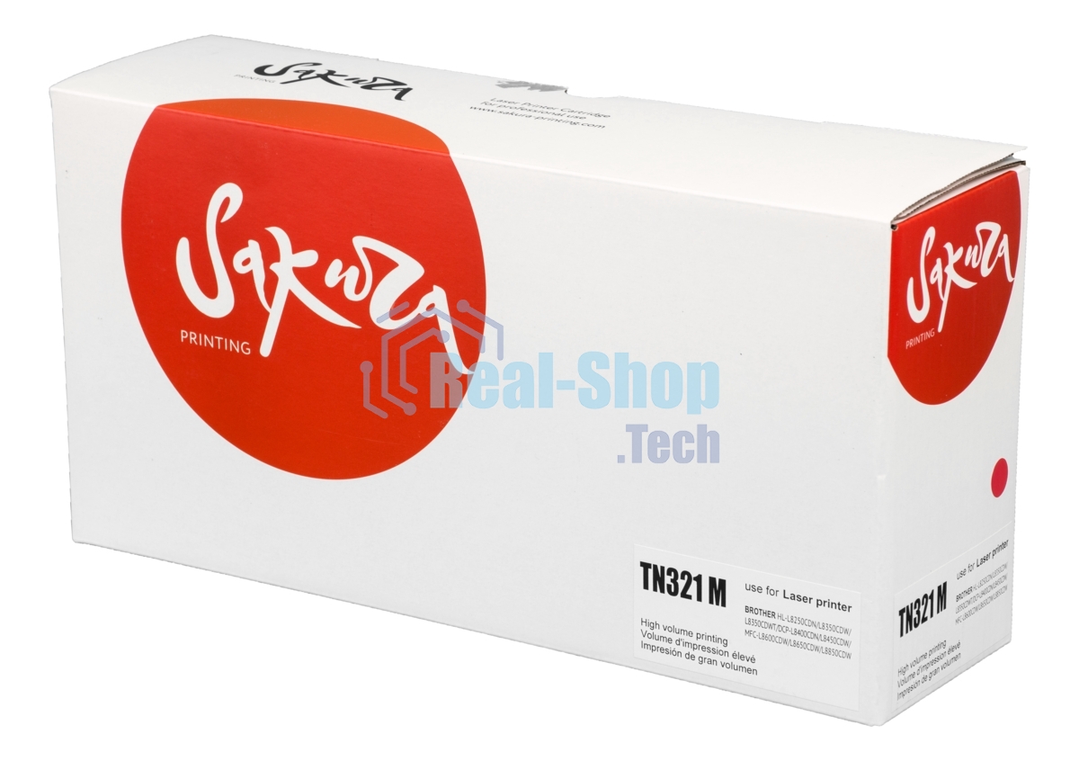Тонер-туба Sakura KMTN-321M (A33K350) для Konica Minolta, пурпурный, 25000 к.