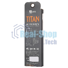 Кабель USB ACD-Titan Type-C ~ USB-A Нейлон, 1м, желто-черный