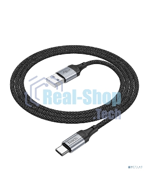 Кабель USB2.0 Hoco AM/Type-C, 3А, X102, 1м, черный, коробка