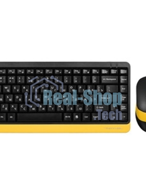 Комплект клавиатура+мышь A4Tech FStyler FG1110 беспроводной, USB, 2000 DPI, чёрный/серый