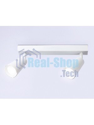 Накладной поворотный спот Ambrella light TA13145/2 WH белый GU10/2 max 12W 295*60*130
