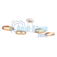 Светильник Ambrella light TR8247/4 WH/LWD белый/светлое дерево E27/4 max 40W 840*360*220