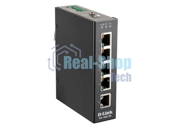 Коммутатор промышленный неуправляемый D-Link DIS-100E-5W/A1A с 5 портами 10/100Base-TX, функцией энергосбережения и поддержкой QoS