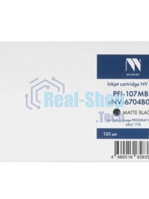 Картридж струйный NVPrint совместимый PFI-107MBK (NV-6704B001) Matte Black для Canon imagePROGRAF iPF670/680/770 (130 мл)