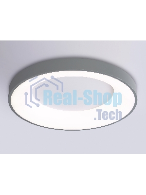Потолочный светодиодный светильник Ambrella light FZ1402 GR серый IP20 48W 3000K-6500K D500*50 (ПДУ ИК)