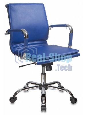 Кресло Бюрократ CH-993-Low/blue синий, экокожа