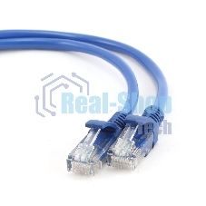 Патч-корд FTP Cablexpert cat.5e, 2м, литой, многожильный синий