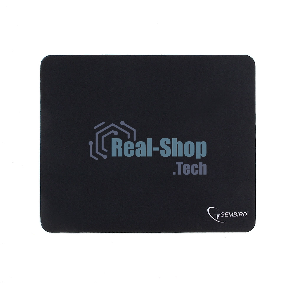 Коврик для мыши Gembird MP-BLACK, черный, размеры 250x200x2мм, полиэстер/резина
