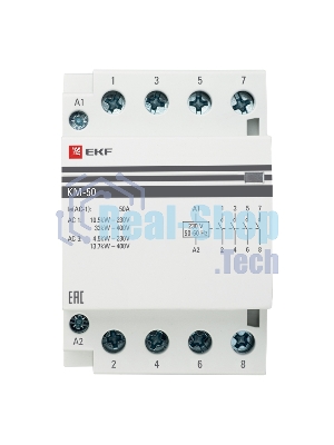 Контактор модульный EKF km-3-50-40 КМ 50А 4NO (3 мод.) PROxima