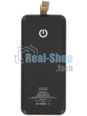 Внешний аккумулятор PERFEO (PF_E2086) - 30000 mAh/LED QC3.0/Type-C/2, черный