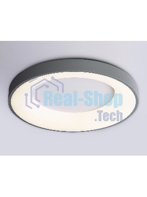 Потолочный светодиодный светильник Ambrella light FZ1402 GR серый IP20 48W 3000K-6500K D500*50 (ПДУ ИК)