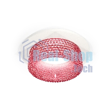 Комплект встраиваемого светильника Ambrella light XC6512042 SWH/PI белый песок/розовый MR16 GU5.3 (C6512, N6152)