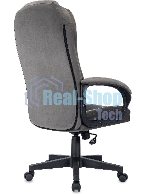 Кресло руководителя Бюрократ CH-800 Fabric темно-серый крестов. пластик