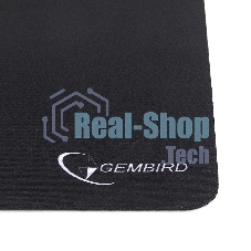 Коврик для мыши Gembird MP-BLACK, черный, размеры 250x200x2мм, полиэстер/резина