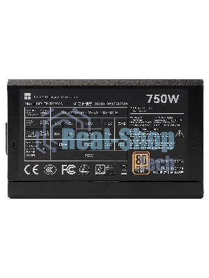 Блок питания Thermalright, 750W 80+ Gold (ATX, 3.0, PCIe 5.0, Non-modular, 1x24(20+4)pin, 1xCPU 8(4+4)pin, 2xPCIe*2 8(6+2)pin, 5xSATA3, 1x12+4pin (12VHPWR PCIe 5.0 12+4pin 600mm), 3xMOLEX4pin, Active, 120x120мм, 150x140x86mm, APFC, black)