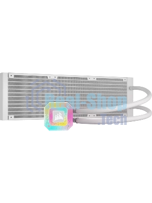 Система жидкостного охлаждения Water Cooling System Corsair iCUE H150i ELITE CAPELLIX XT (360мм, белый, RGb/Fans: 3x120мм, 65.57CFM, 37dBA, 2100RPM/Rad thickness 27мм/S: 1851, 1700, 1200, 115X, AM5, AM4)
