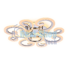 Потолочный светодиодный светильник FA5146/8+1 CH хром 112W D620*130 (ПДУ РАДИО 2.4G)