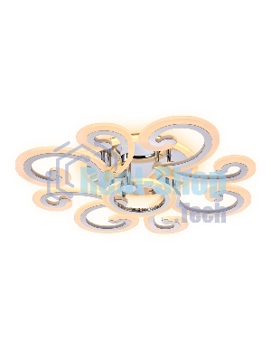 Потолочный светодиодный светильник FA5146/8+1 CH хром 112W D620*130 (ПДУ РАДИО 2.4G)