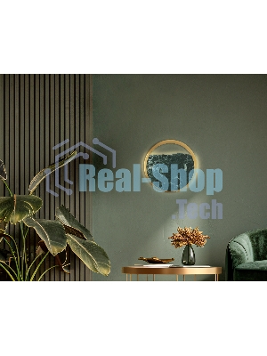 Настенный светильник Ambrella light LH53611 BS/GN латунь/зеленый 9W 3000K D250*55