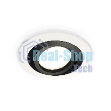 Комплект встраиваемого поворотного светильника Ambrella light XC7621081 SWH/PBK белый песок/черный полированный MR16 GU5.3 (C7621, N7002)