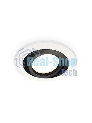 Комплект встраиваемого поворотного светильника Ambrella light XC7621081 SWH/PBK белый песок/черный полированный MR16 GU5.3 (C7621, N7002)