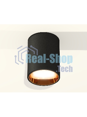 Светильник Ambrella Light XS6313023 SBK/PYG черный песок/золото желтое полированное MR16 GU5.3 (C6313, N6113)