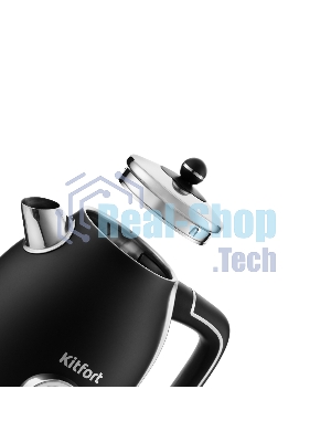 Чайник электрический Kitfort КТ-6102-1 черный с серебром