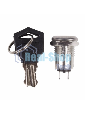 Выключатель ключ Rexant Ø12 250V 0.5А (2с) ON-OFF