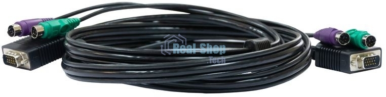 Кабель D-Link DKVM-CB3/A3A KVM длиной 3 м с разъемами PS2