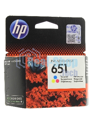 Картридж струйный HP 651 C2P11AE трехцветный для HP DJ IA5575e (300 стр.)