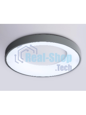 Потолочный светодиодный светильник Ambrella light FZ1402 GR серый IP20 48W 3000K-6500K D500*50 (ПДУ ИК)