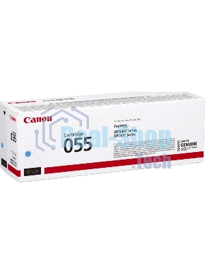 Картридж лазерный Canon 055 C (3015C002) голубой (2100 стр.) для Canon i-SENSYS серий MF740, LBP660.