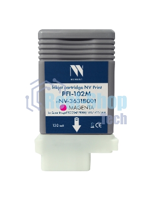 Картридж струйный NVPrint PFI-102M (NV-0897B001) Magenta для Canon ImagePROGRAF iPF500/510/600/610 (130 мл) совместимый