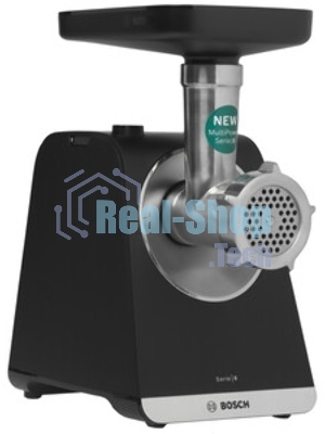 Мясорубка электрическая Bosch MFWS640B черный, 2100 Вт, 3.5 кг/мин, реверс, насадки - 9