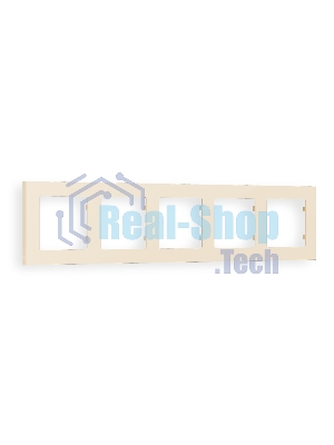 Рамка ALFA Techno (Бежевый матовый) 5-ая AF220335