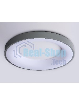 Потолочный светодиодный светильник Ambrella light FZ1402 GR серый IP20 48W 3000K-6500K D500*50 (ПДУ ИК)