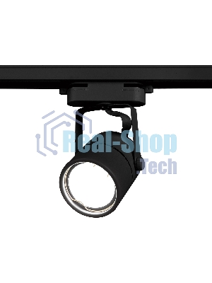 Трековый однофазный светильник со сменной лампой Ambrella light GL5102 BK черный GU10 max 12W