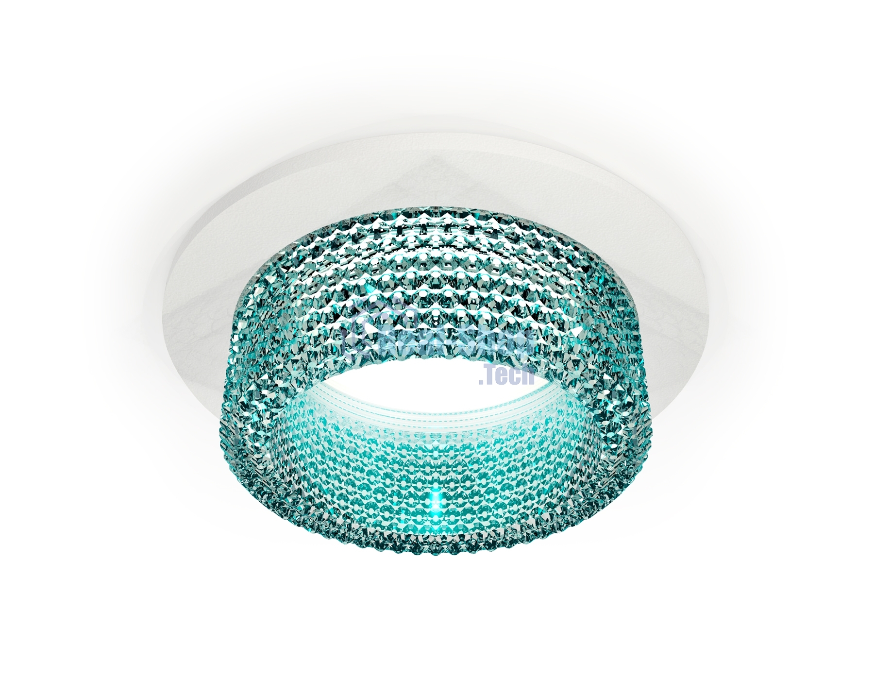 Комплект встраиваемого светильника Ambrella light XC6512043 SWH/BL белый песок/голубой MR16 GU5.3 (C6512, N6153)