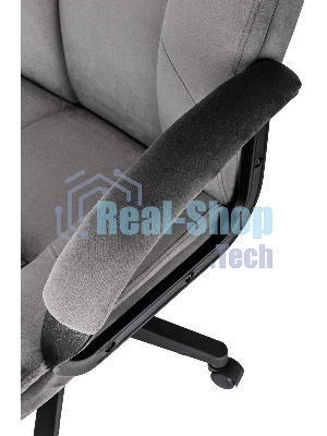 Кресло руководителя Бюрократ CH-800 Fabric темно-серый крестов. пластик