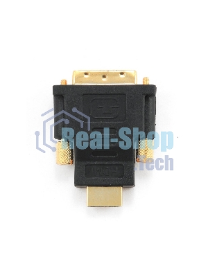 Адаптер (переходник) Gembird HDMI-DVI A-HDMI-DVI-1, 19M/19M, золотые разъемы, пакет