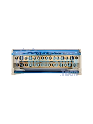 Шина на DIN-рейку в корпусе (кросс-модуль) Rexant 2х15
