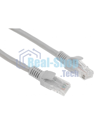 Патч-корд Premier PP6U-0.25M 10000Гбит/с UTP 4 пары cat.6 CCA molded 0.25м серый RJ-45 (m)-RJ-45 (m)