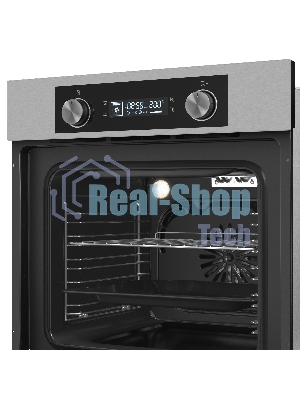 Шкаф духовой электрический Maunfeld AEOH60102S, 60л, дверца с 3 стеклами, нержавеющая сталь