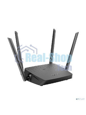 Роутер беспроводной D-Link DIR-825/RU/R7 (DIR-825/RU/R7A) AC1200 10/100/1000BASE-T черный