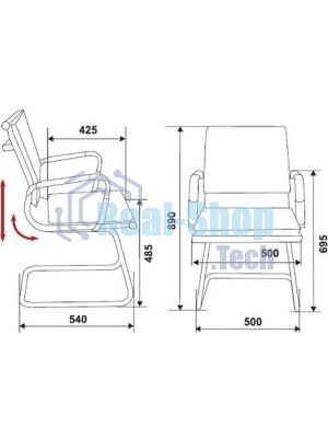 Кресло Бюрократ CH-993-Low-V/Camel светло-коричневый, экокожа, 120 кг, механизм качания, низкая спинка