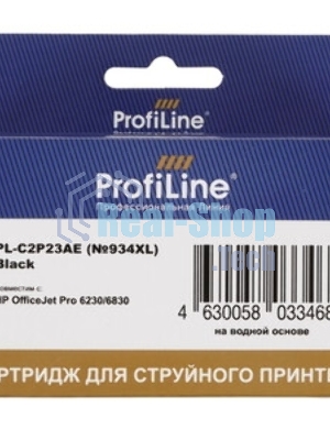 Картридж струйный ProfiLine PL-C2P23AE (№934XL) для принтеров HP OfficeJet Pro 6230/6830 с чернилами на водной основе Black